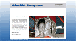 Desktop Screenshot of mobau-wirtz-haussysteme.de